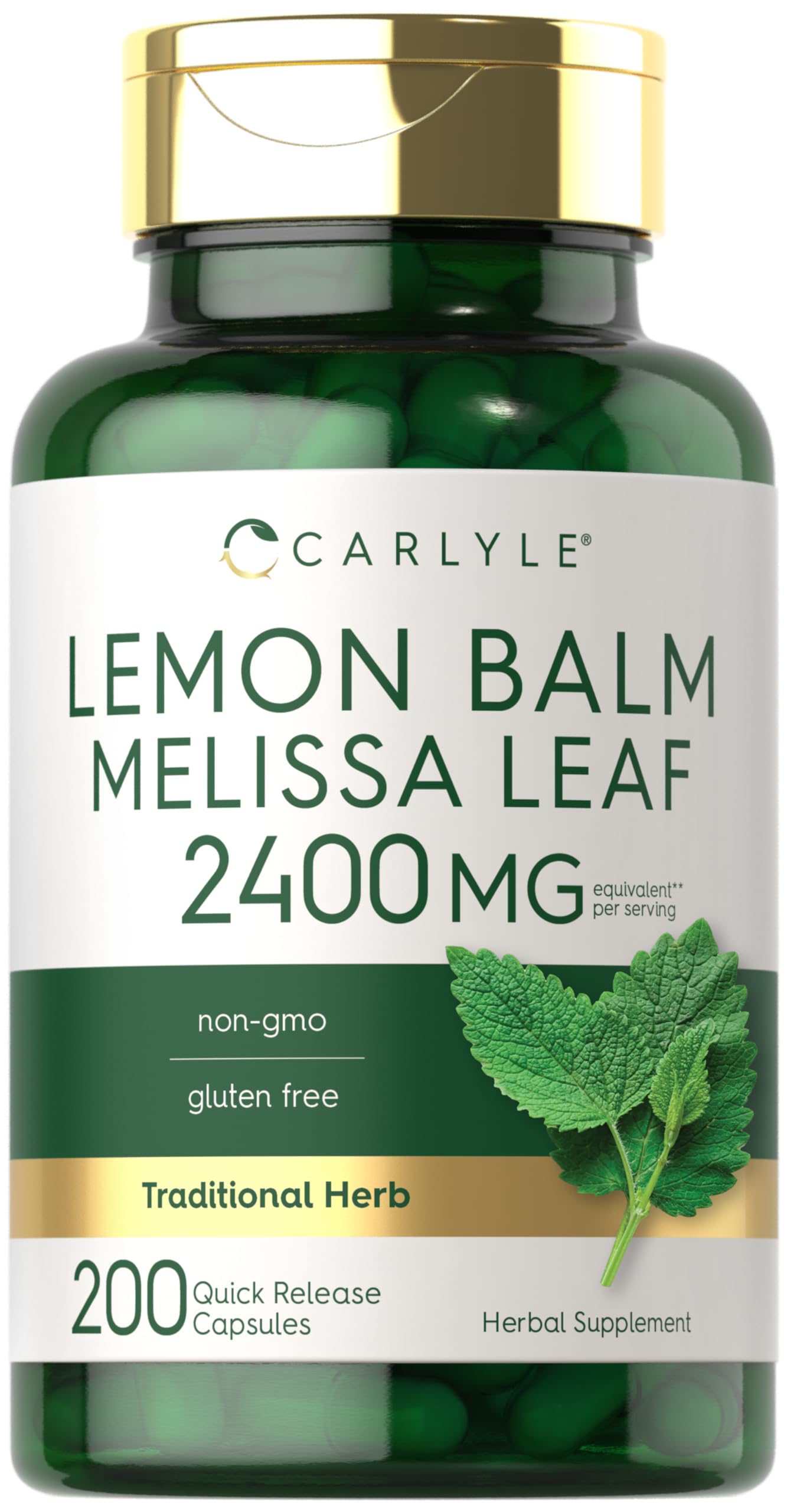 Foto 1 | Cápsulas De Bálsamo De Limón Supplement Carlyle, 200 Unidades - Venta Internacional.