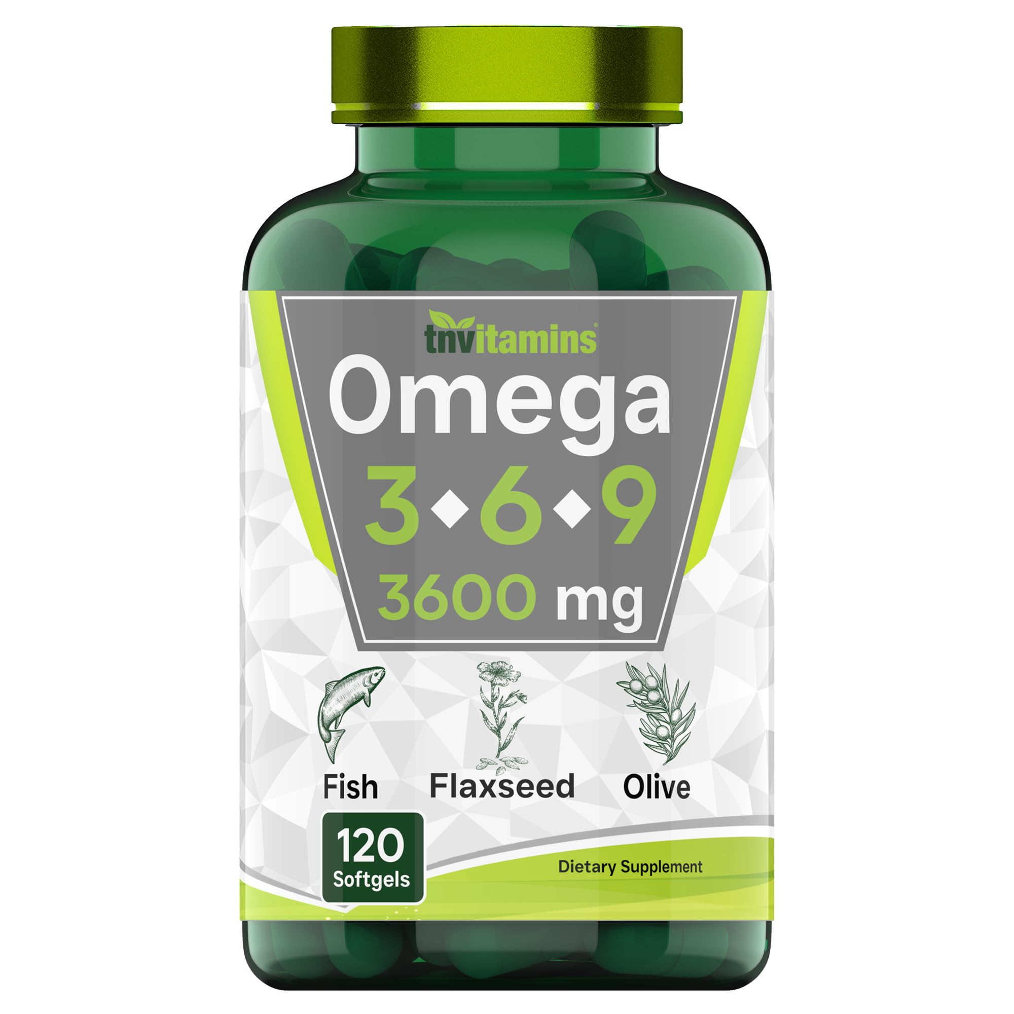 Suplemento Tnvitamins Triple Omega 3-6-9 3600 Mg X 120 Cápsulas Blandas - Venta Internacional.