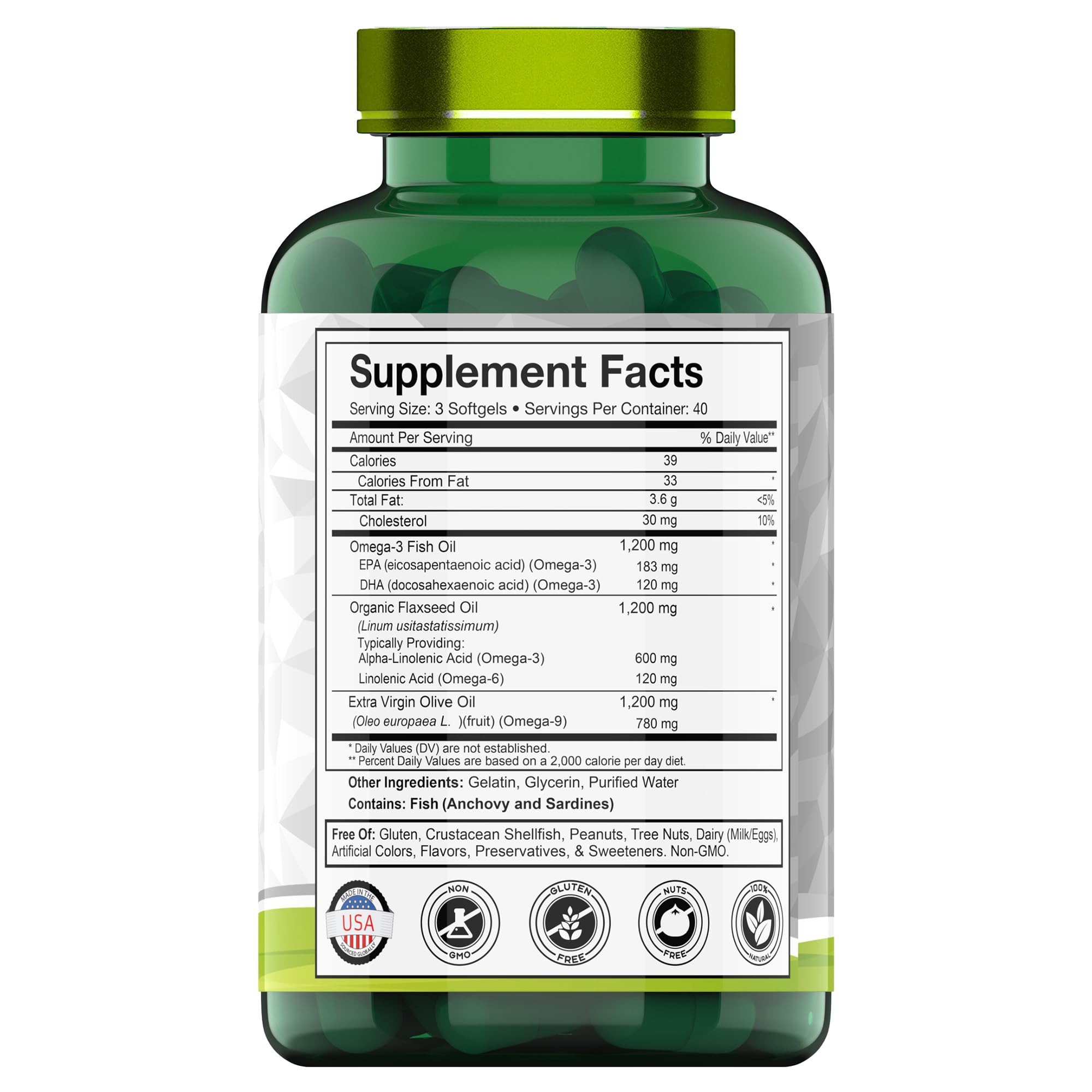 Foto 3 pulgar | Suplemento Tnvitamins Triple Omega 3-6-9 3600 Mg X 120 Cápsulas Blandas - Venta Internacional.