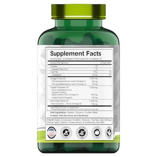 Foto 2 | Suplemento Tnvitamins Triple Omega 3-6-9 3600 Mg X 120 Cápsulas Blandas - Venta Internacional.