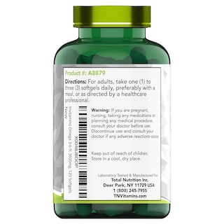 Foto 7 | Suplemento Tnvitamins Triple Omega 3-6-9 3600 Mg X 120 Cápsulas Blandas - Venta Internacional.