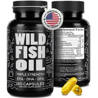 Foto 1 | Suplemento Aceite de Pescado Wild Foods Omega 3 120 Cápsulas 2 Piezas - Venta Internacional