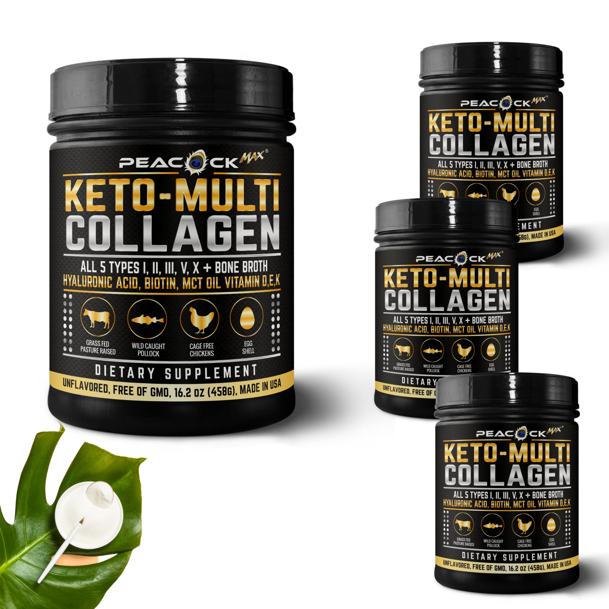 Foto 2 pulgar | Proteína de Colágeno En Polvo Peacock Max Multi 480 Ml  - Venta Internacional