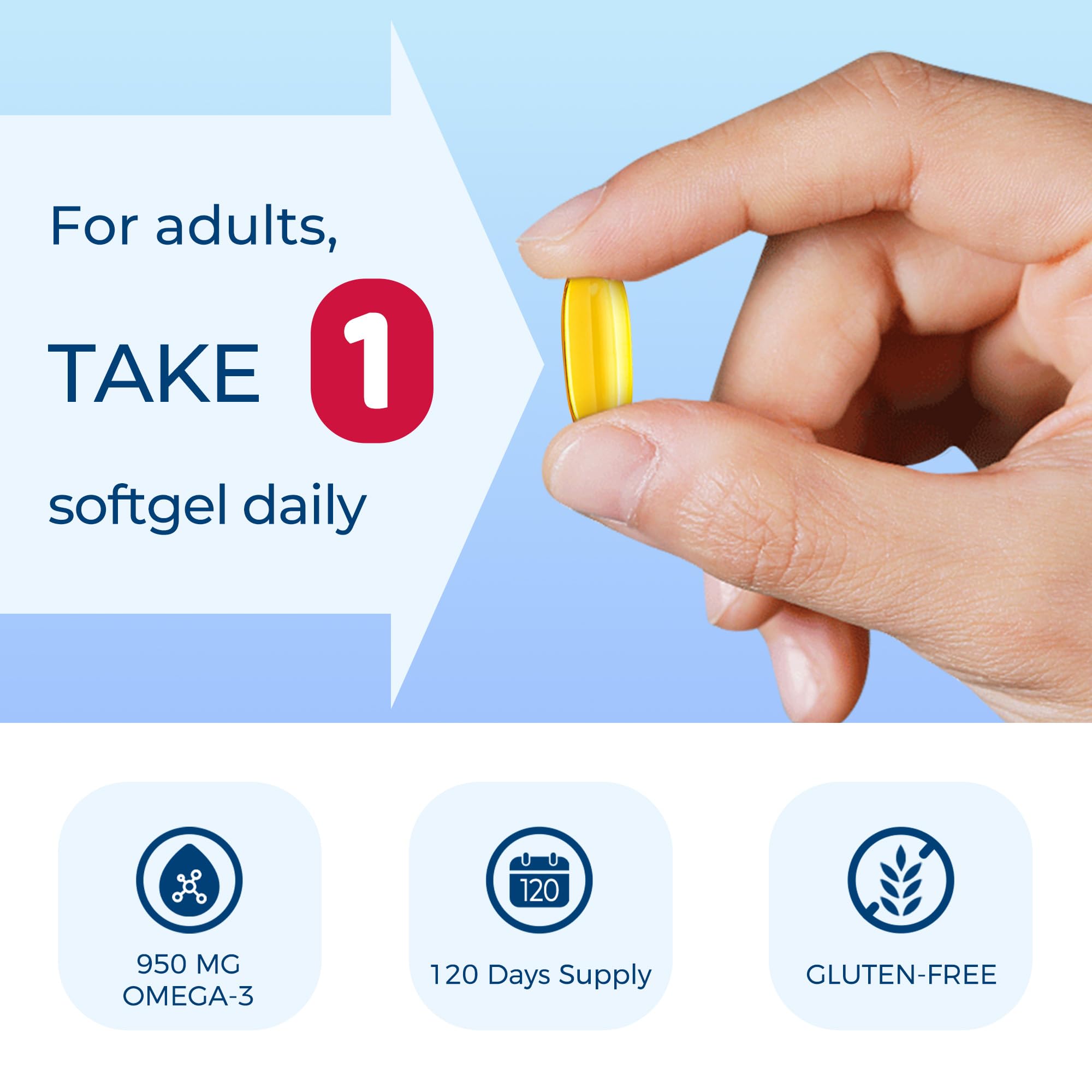Foto 7 pulgar | Suplemento de Aceite de Pescado Omega 3 de Triple Potencia Vitamin World - Venta Internacional
