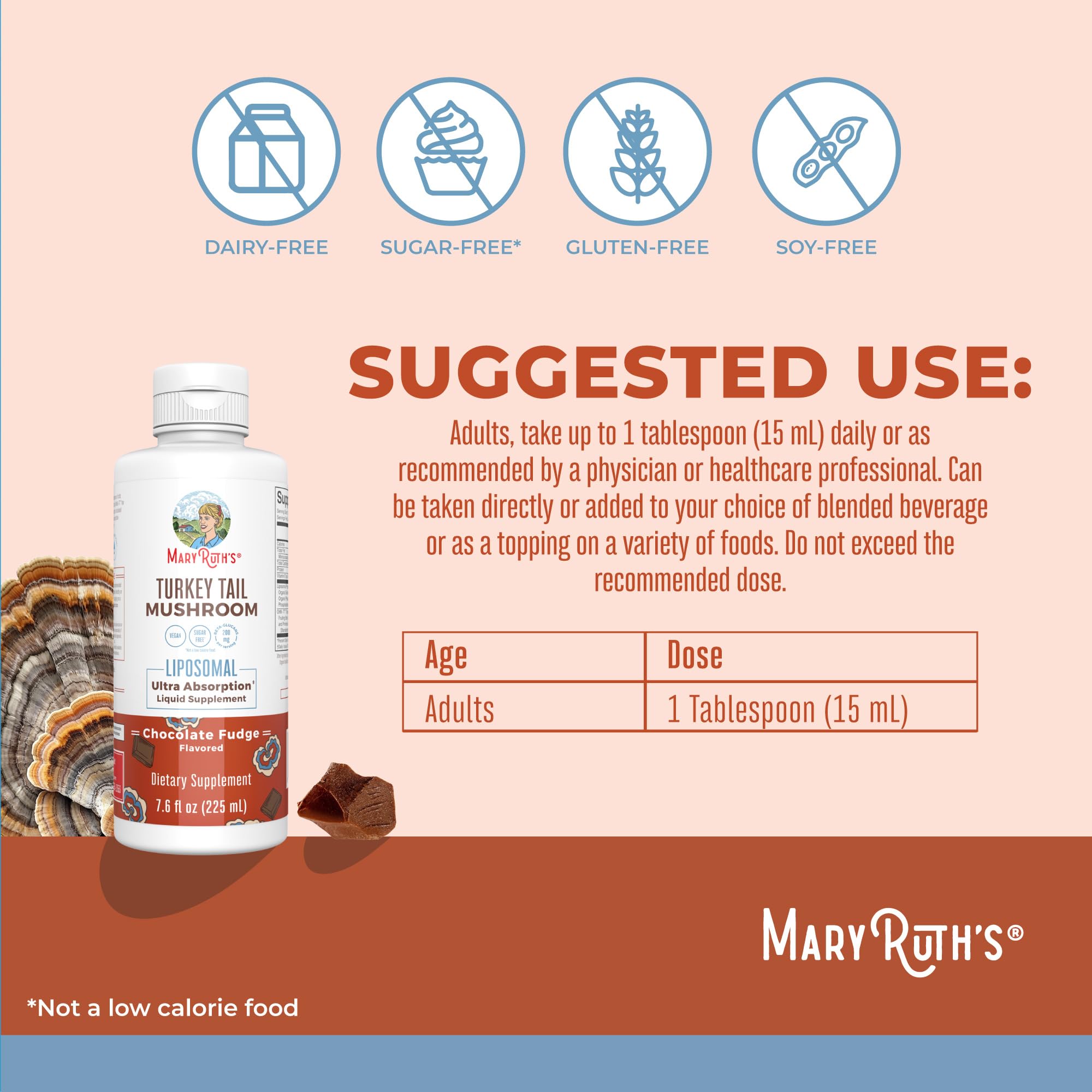 Foto 7 pulgar | Suplemento Maryruth Organics Con Forma De Cola De Pavo, 200 Mg - Venta Internacional.