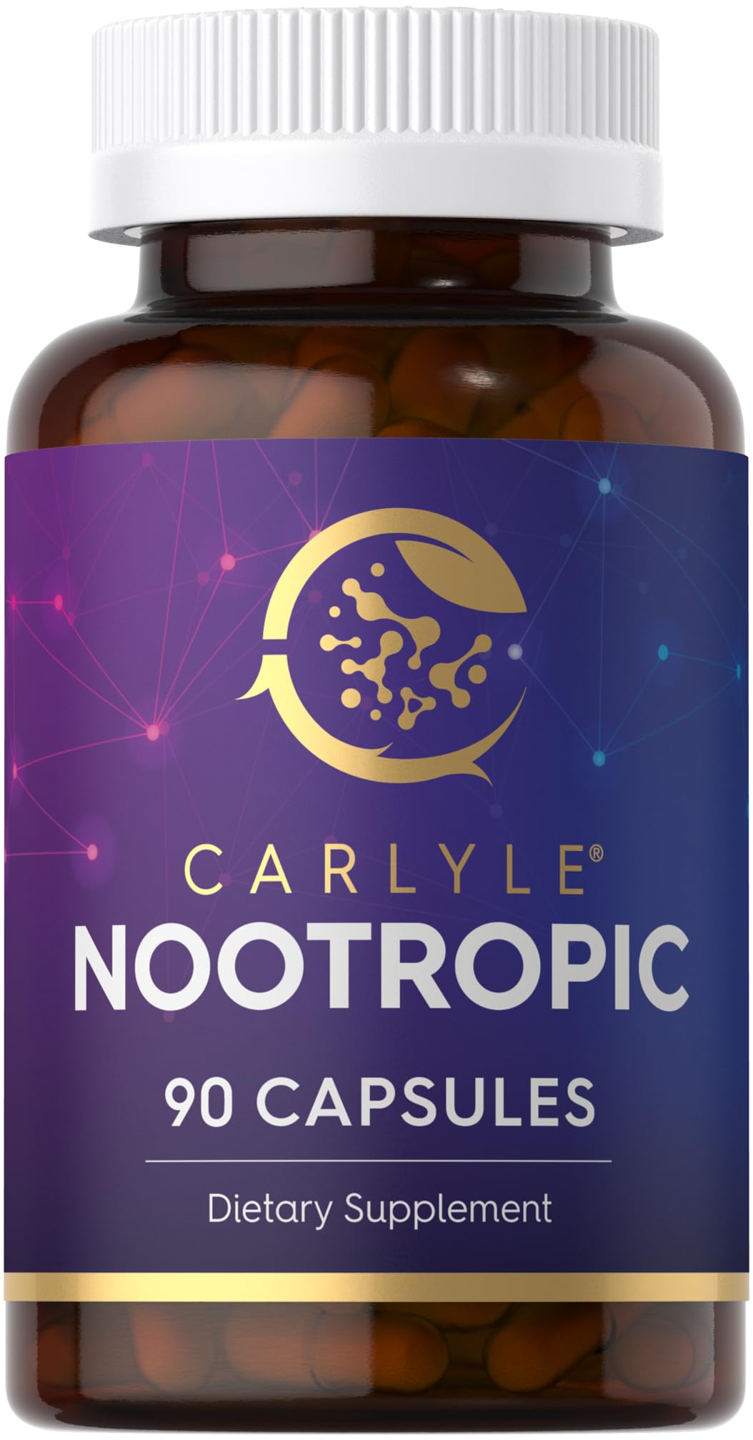 Suplemento Carlyle Nootrópico 90 Cápsulas Con Vitamina B12, Guaraná Y Más - Venta Internacional.