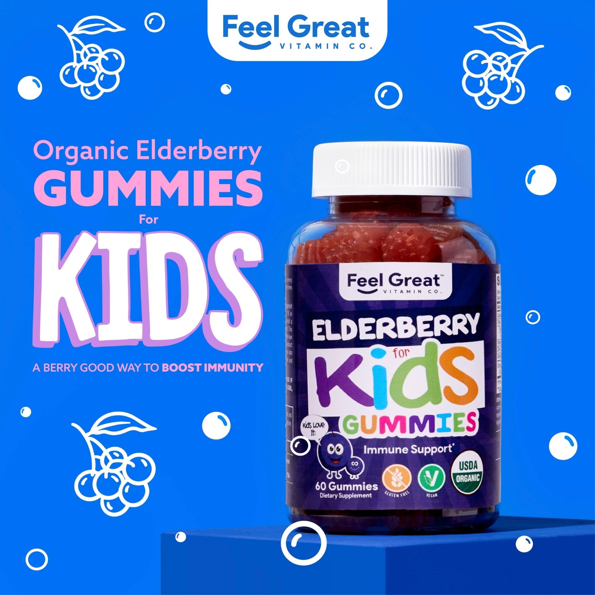 Foto 3 pulgar | Gomitas de Saúco con Vitamina C Kids 60 Gomitas - Venta Internacional