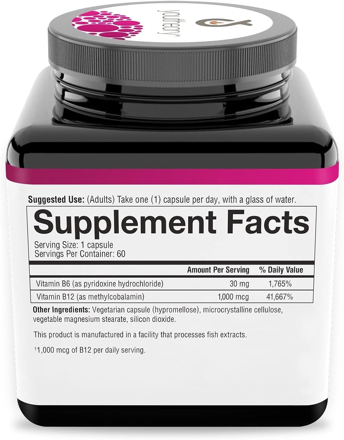 Foto 4 pulgar | Suplemento Youtheory De Vitamina B12 B6 Daily Energy, 60 Cápsulas - Venta Internacional.