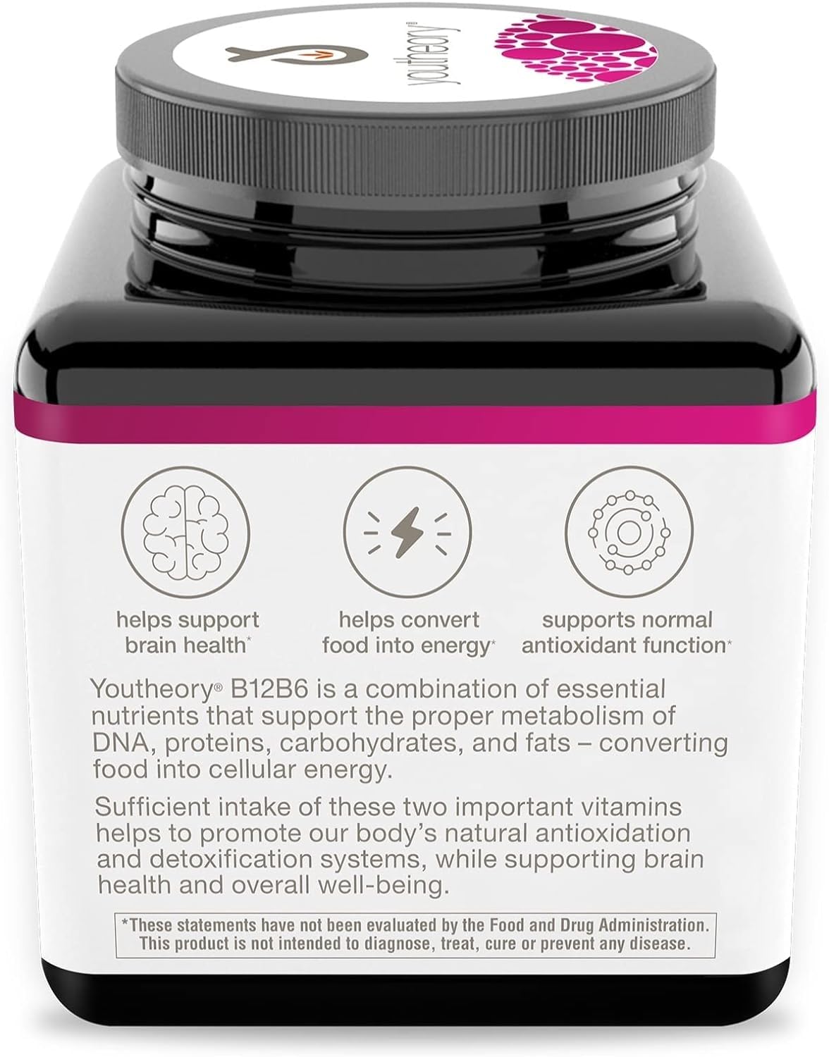 Foto 5 pulgar | Suplemento Youtheory De Vitamina B12 B6 Daily Energy, 60 Cápsulas - Venta Internacional.