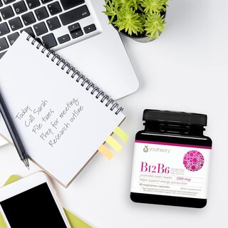 Foto 6 | Suplemento Youtheory De Vitamina B12 B6 Daily Energy, 60 Cápsulas - Venta Internacional.