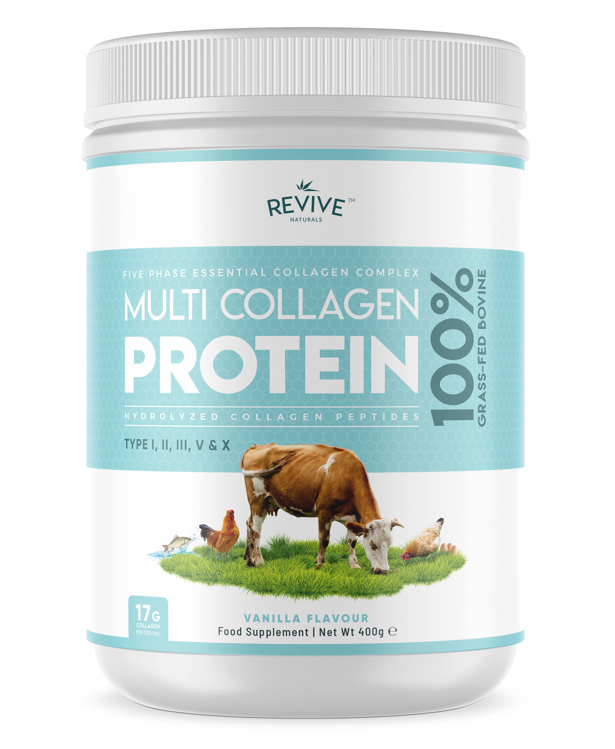 Foto 2 pulgar | Proteína de Colágeno Revive Naturals Vanilla 400 G - Venta Internacional