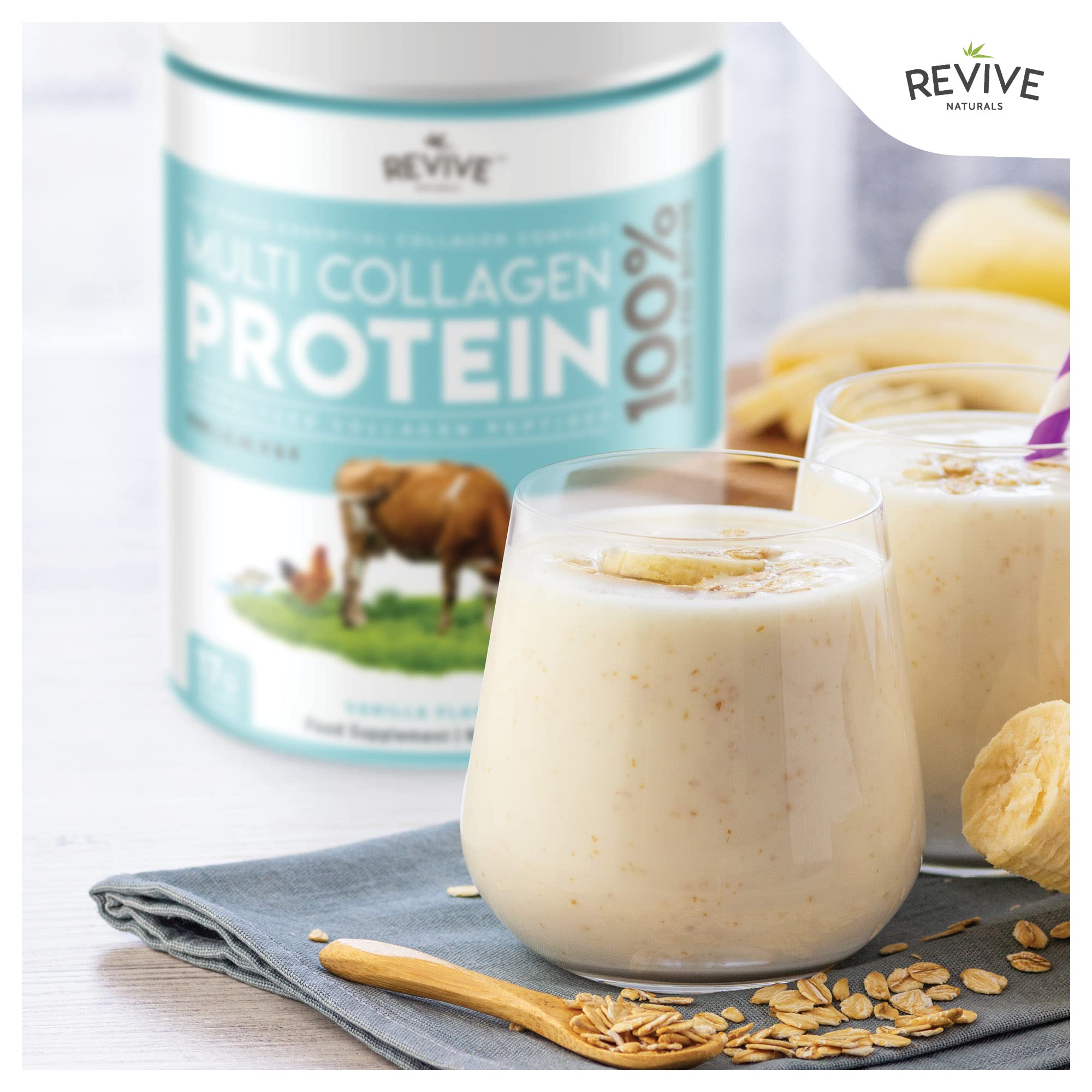 Foto 4 pulgar | Proteína de Colágeno Revive Naturals Vanilla 400 G - Venta Internacional