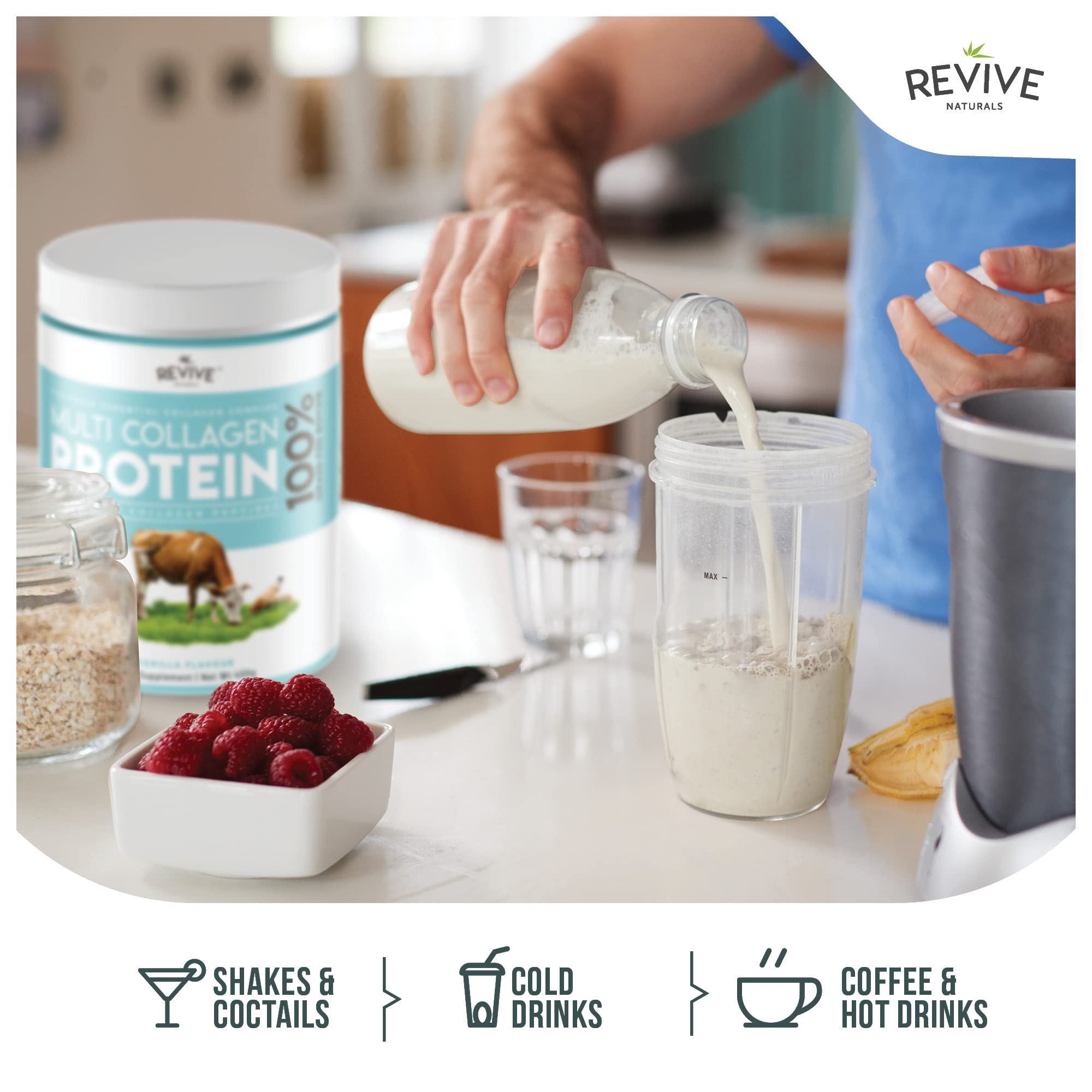 Foto 6 pulgar | Proteína de Colágeno Revive Naturals Vanilla 400 G - Venta Internacional