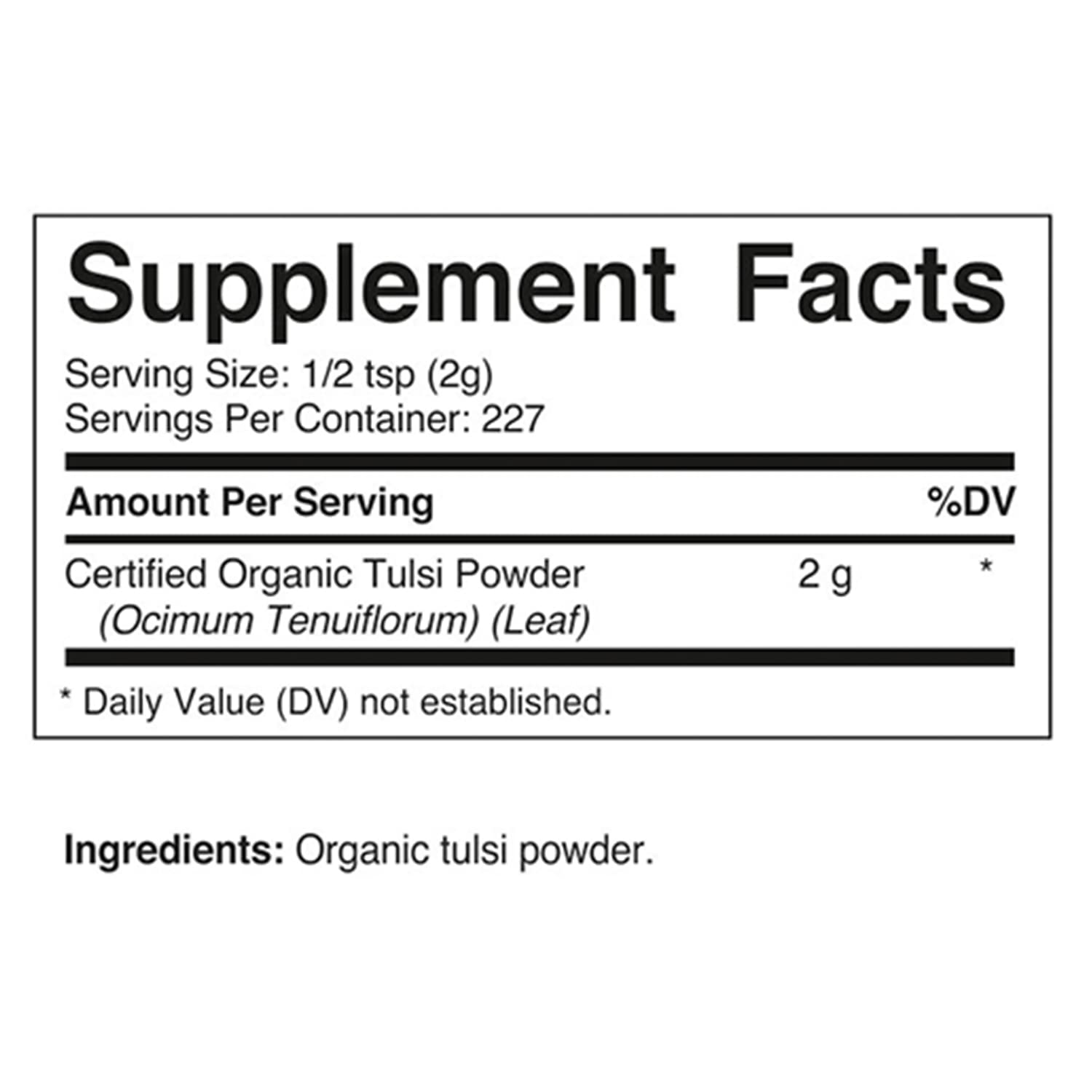 Foto 2 | Polvo Orgánico De Tulsi (albahaca Sagrada) Vitamatic 454 G - Venta Internacional.