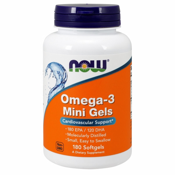 Foto 2 pulgar | Minigeles Omega-3 Supplement Now Foods 4 Frascos de 180 Cápsulas Blandas C/U - Venta Internacional