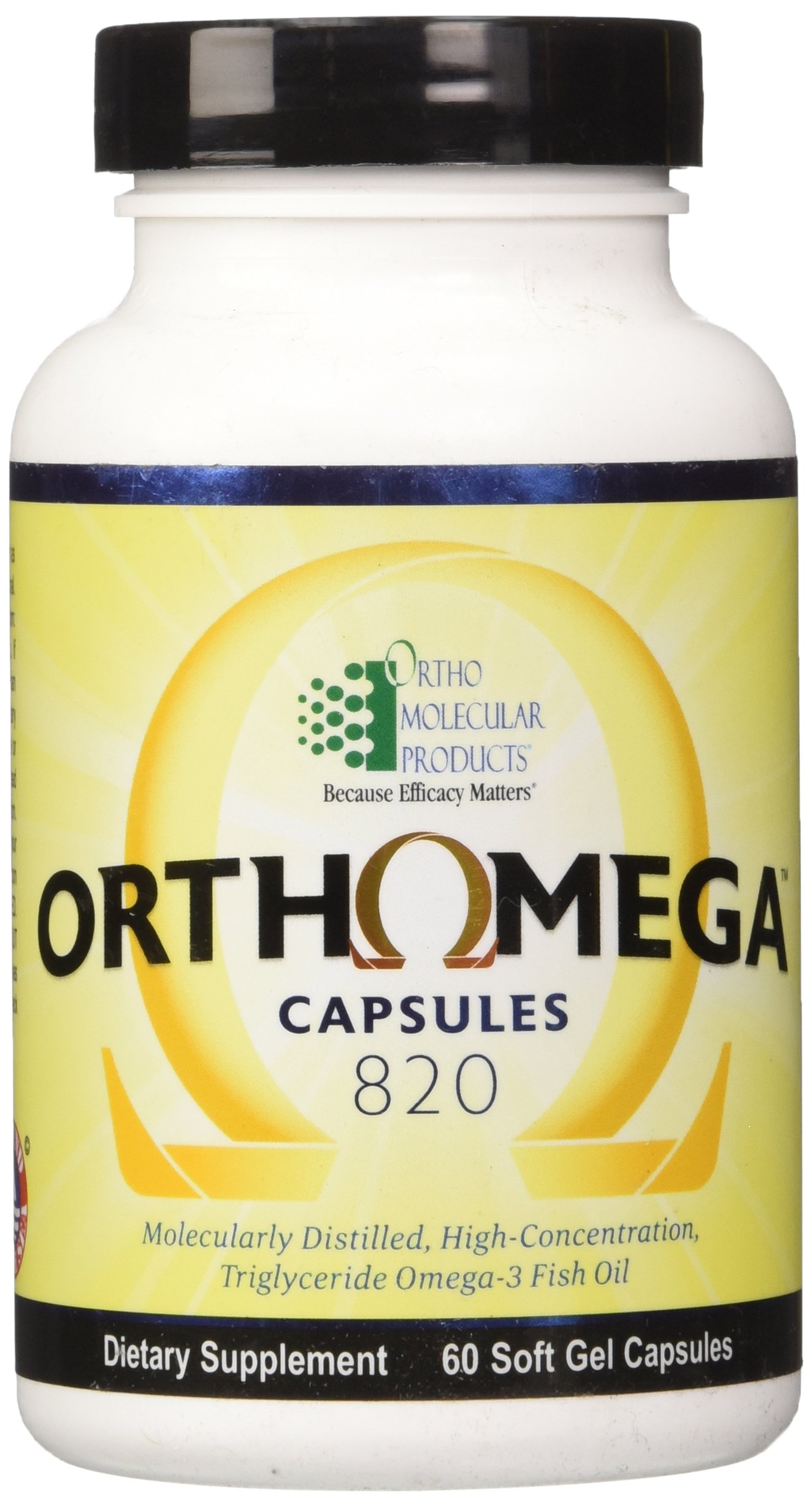 Foto 2 pulgar | Suplemento Ortho Molecular Products Orthomega Fish Oil 950mg 60 Capsules - Venta Internacional