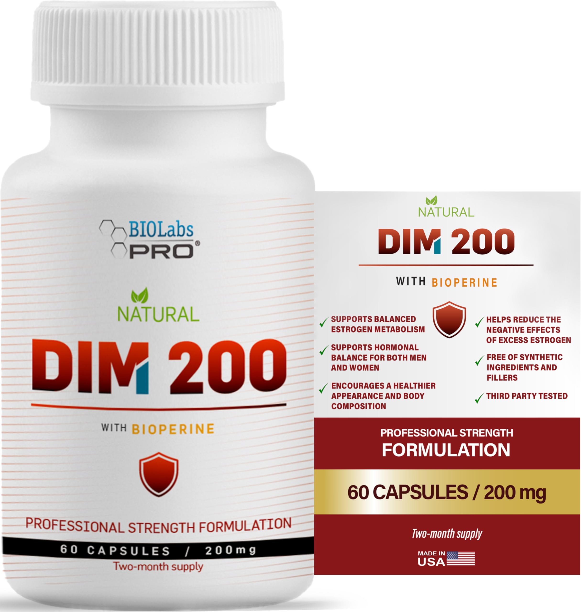 Foto 2 pulgar | Suplemento Biolabs Pro Dim 200 Mg Para El Equilibrio Hormonal Oral - Venta Internacional.
