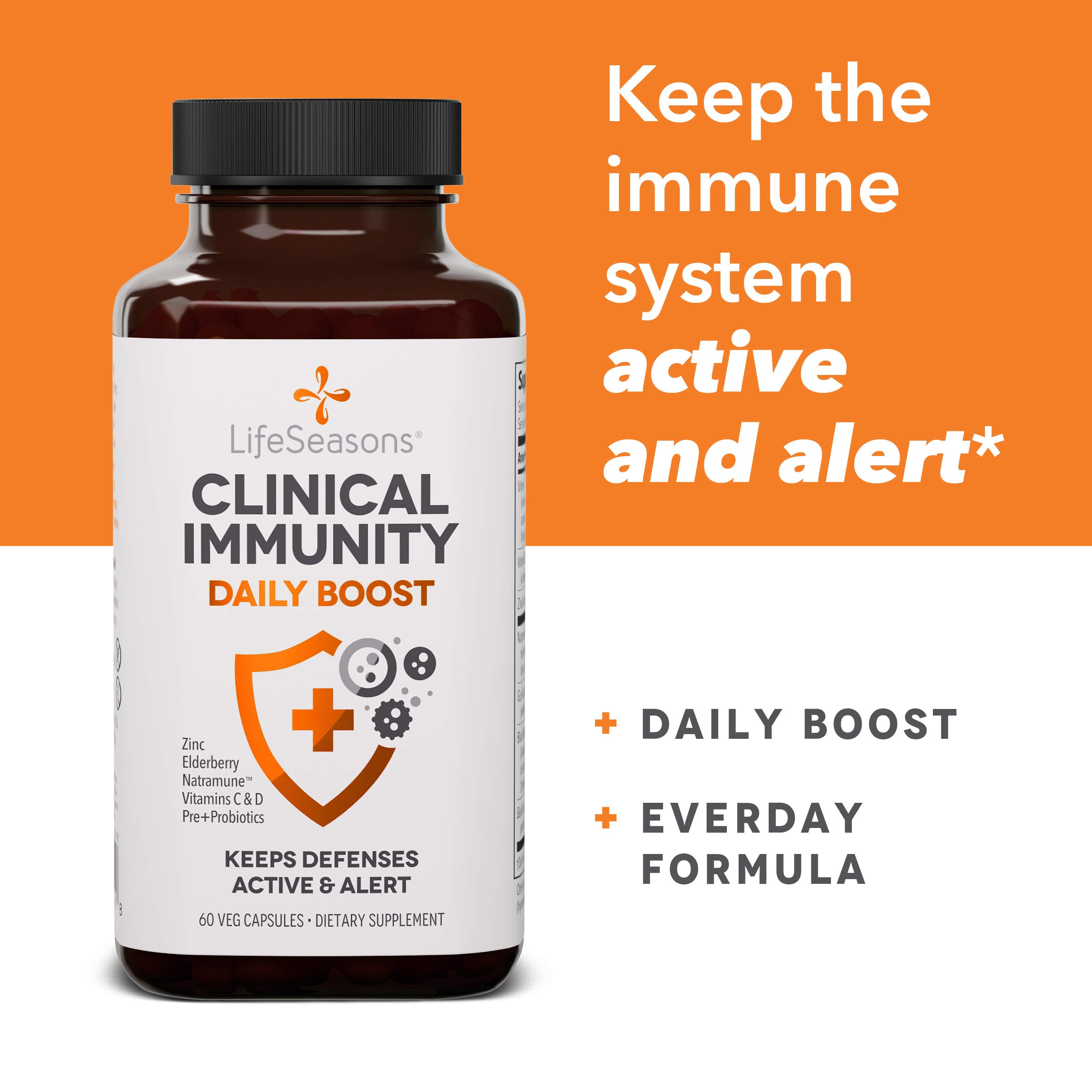 Foto 5 pulgar | Suplemento Lifeseasons Clinical Immunity Daily Boost 60 Cápsulas - Venta Internacional.