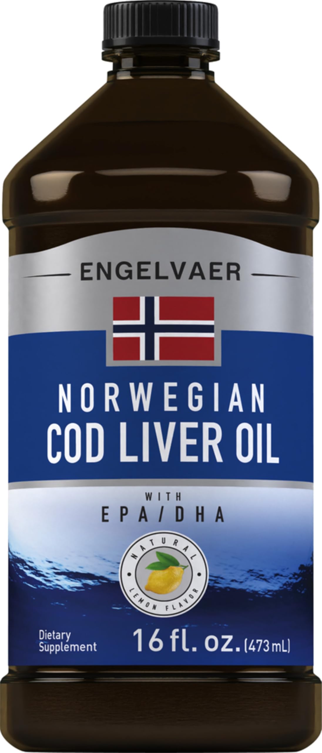 Foto 2 pulgar | Suplemento Líquido de Aceite de Hígado de Bacalao Piping Rock 473 ml con Epa y Dha - Venta Internacional