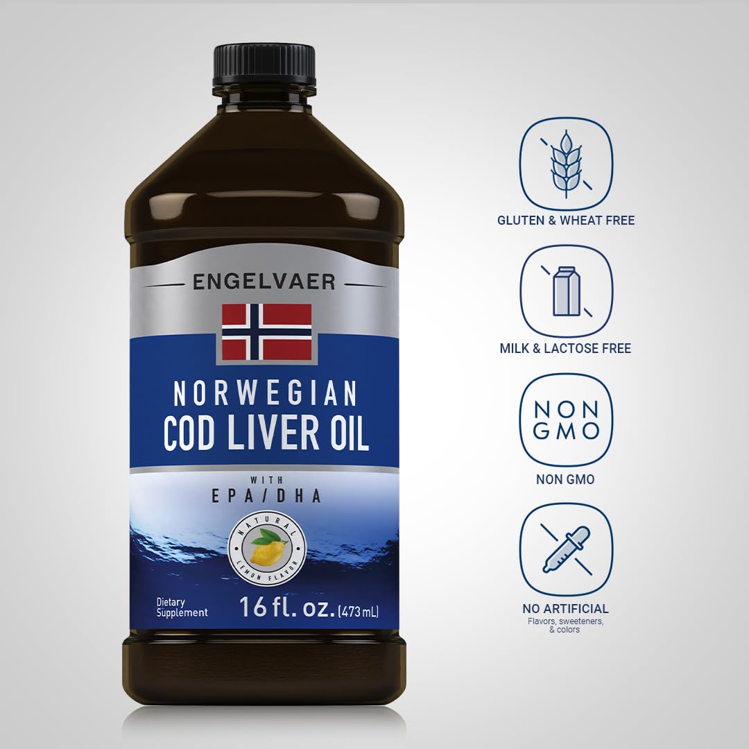 Foto 4 pulgar | Suplemento Líquido de Aceite de Hígado de Bacalao Piping Rock 473 ml con Epa y Dha - Venta Internacional