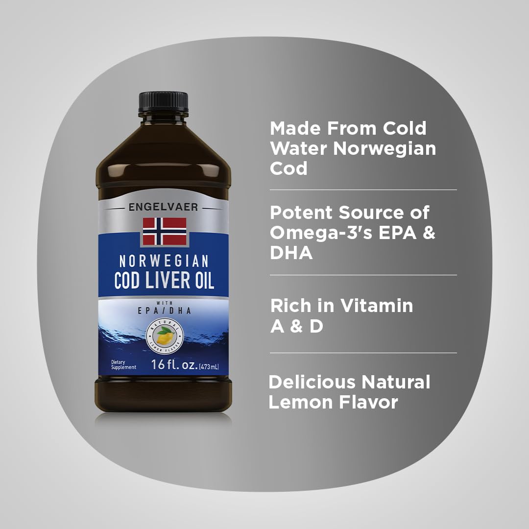 Foto 5 pulgar | Suplemento Líquido de Aceite de Hígado de Bacalao Piping Rock 473 ml con Epa y Dha - Venta Internacional