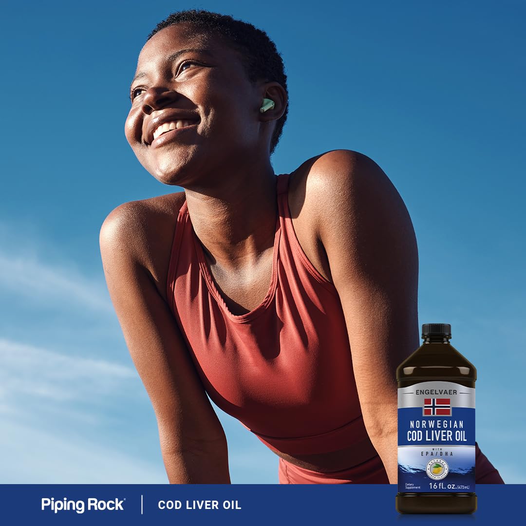 Foto 7 pulgar | Suplemento Líquido de Aceite de Hígado de Bacalao Piping Rock 473 ml con Epa y Dha - Venta Internacional