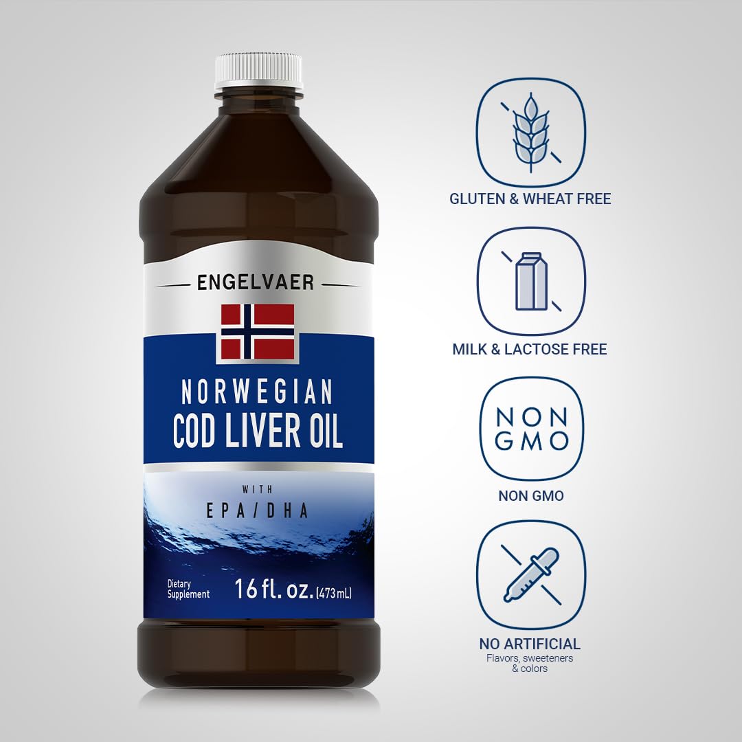 Foto 4 pulgar | Suplemento Líquido de Aceite de Hígado de Bacalao Piping Rock 473 ml con Epa y Dha - Venta Internacional