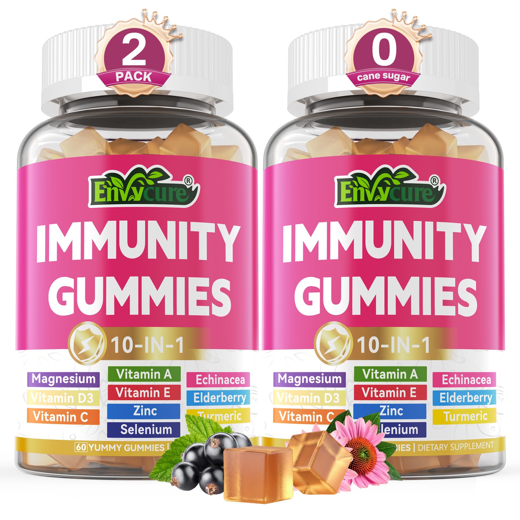 Foto 2 pulgar | Gomitas Multivitamínicas Envycure Daily Immunity Booster  2 Piezas- Venta Internacional