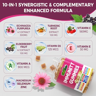 Foto 3 | Gomitas Multivitamínicas Envycure Daily Immunity Booster 2 Piezas- Venta Internacional
