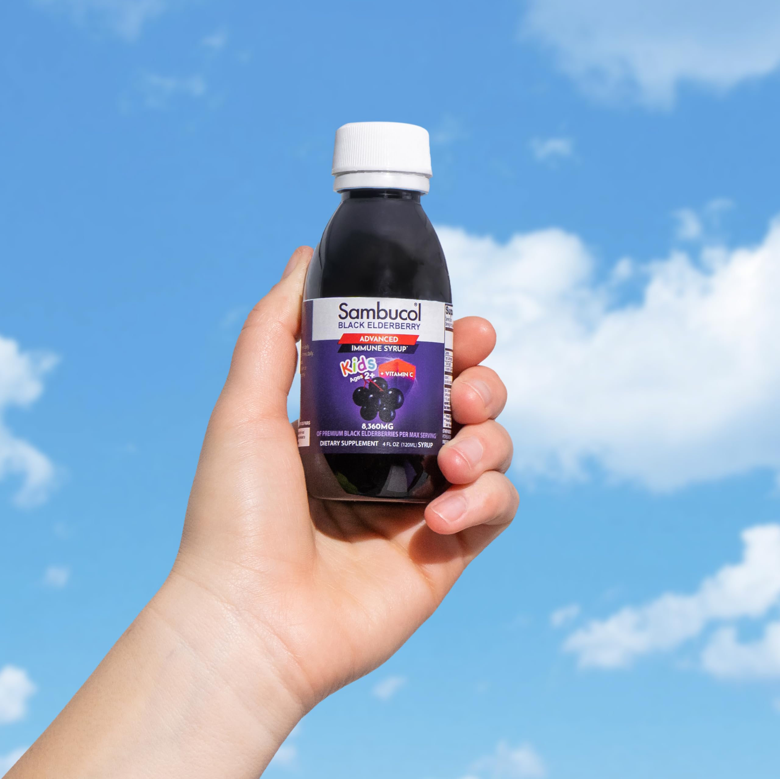Foto 7 pulgar | Sirope De Saúco Negro Sambucol para Niños con Vitamina C 120 ml Paquete de 2 - Venta Internacional