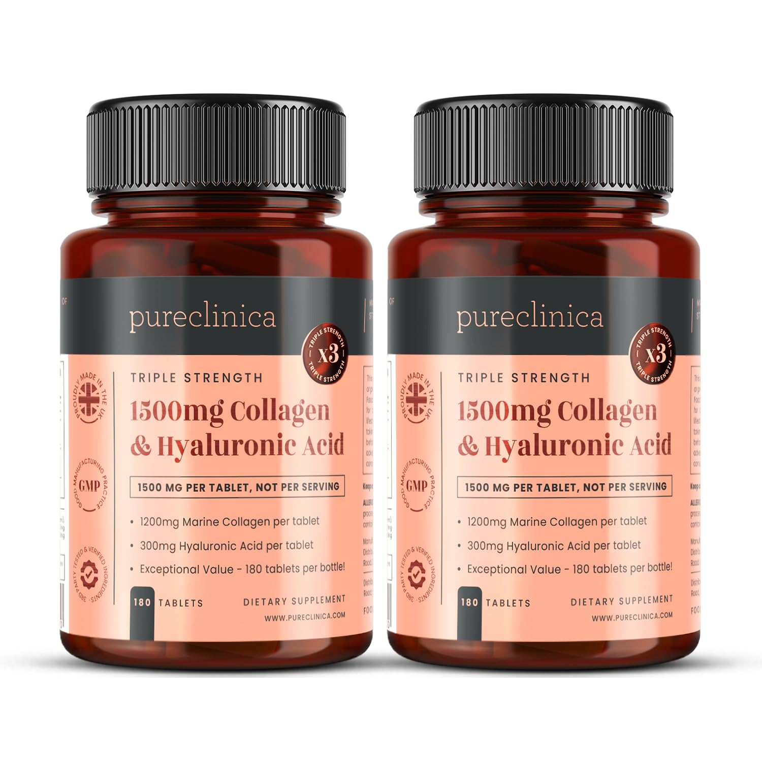 Suplemento Pureclinica Ultracoll de Colágeno y Ácido Hialurónico - Venta Internacional