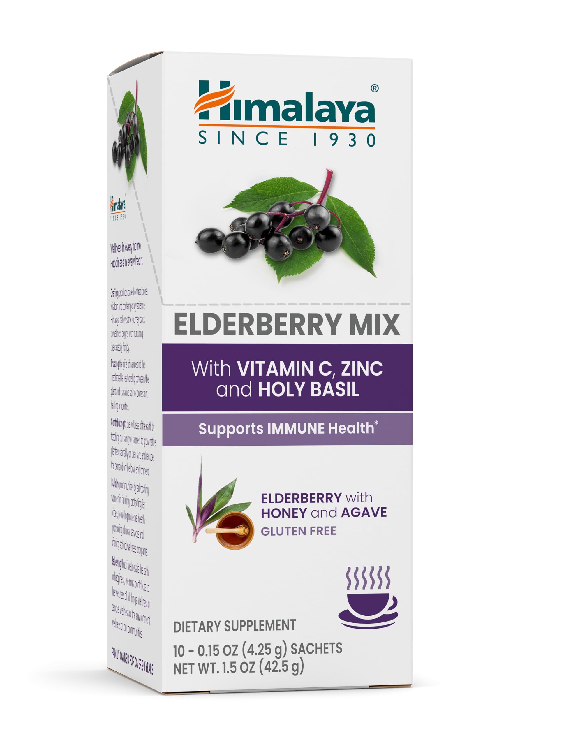 Foto 2 pulgar | Suplemento Mezcla de Saúco del Himalaya con Zinc y Vitamina C 4,3 G - Venta Internacional
