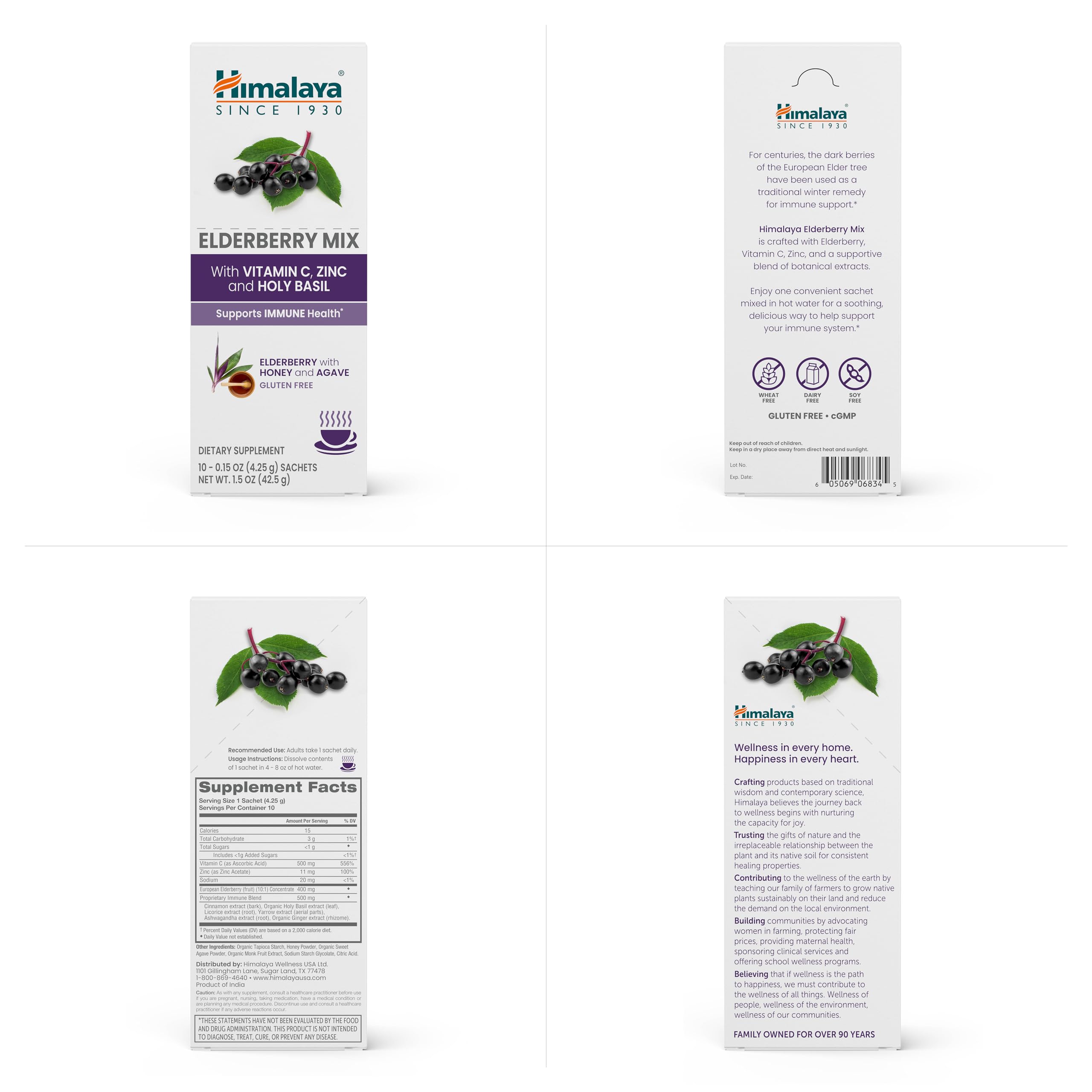 Foto 8 pulgar | Suplemento Mezcla de Saúco del Himalaya con Zinc y Vitamina C 4,3 G - Venta Internacional