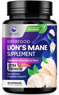 Foto 1 | Suplemento Lions Mane Mushroom, 10,000 mg 60 Cápsulas - Venta Internacional.
