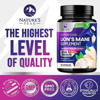 Foto 4 | Suplemento Lions Mane Mushroom, 10,000 mg 60 Cápsulas - Venta Internacional.