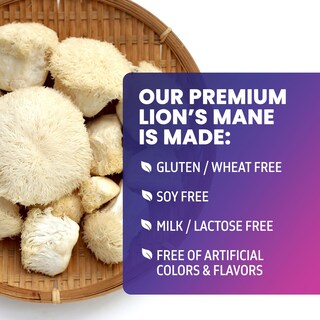 Foto 6 | Suplemento Lions Mane Mushroom, 10,000 mg 60 Cápsulas - Venta Internacional.