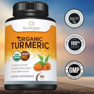 Foto 5 | Suplemento Cúrcuma Orgánica Sunergetic 1400 Mg con Pimienta Negra - Venta Internacional