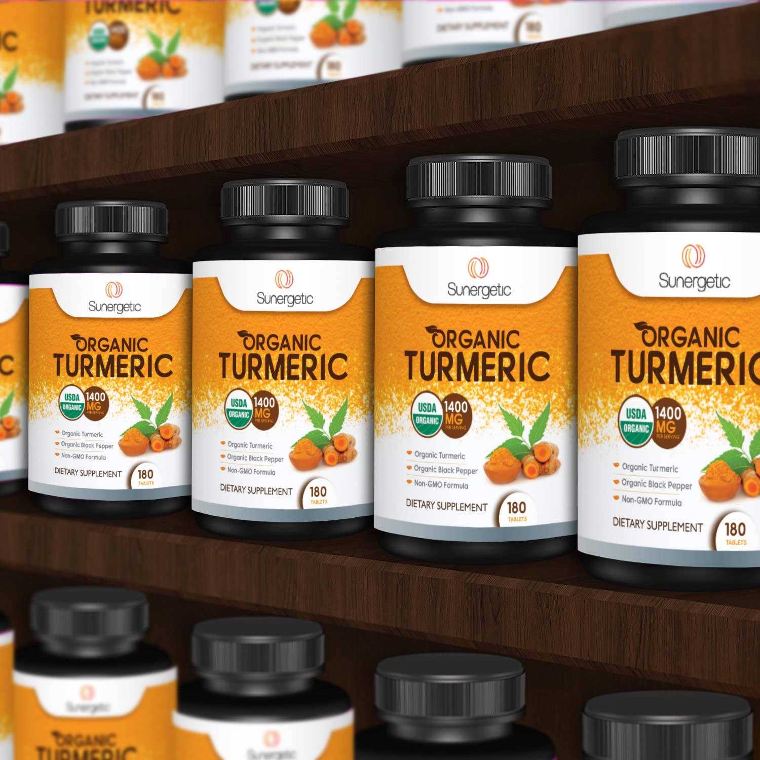 Foto 8 pulgar | Suplemento Cúrcuma Orgánica Sunergetic 1400 Mg con Pimienta Negra - Venta Internacional