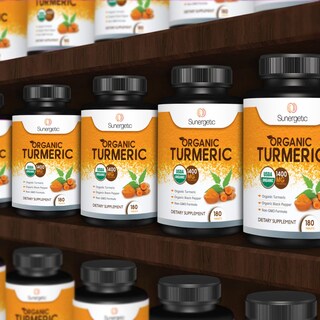 Foto 7 | Suplemento Cúrcuma Orgánica Sunergetic 1400 Mg con Pimienta Negra - Venta Internacional