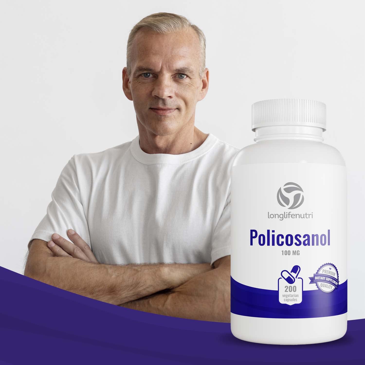 Foto 6 pulgar | Suplemento Longlifenutri Policosanol 100 Mg 200 Cápsulas - Venta Internacional.