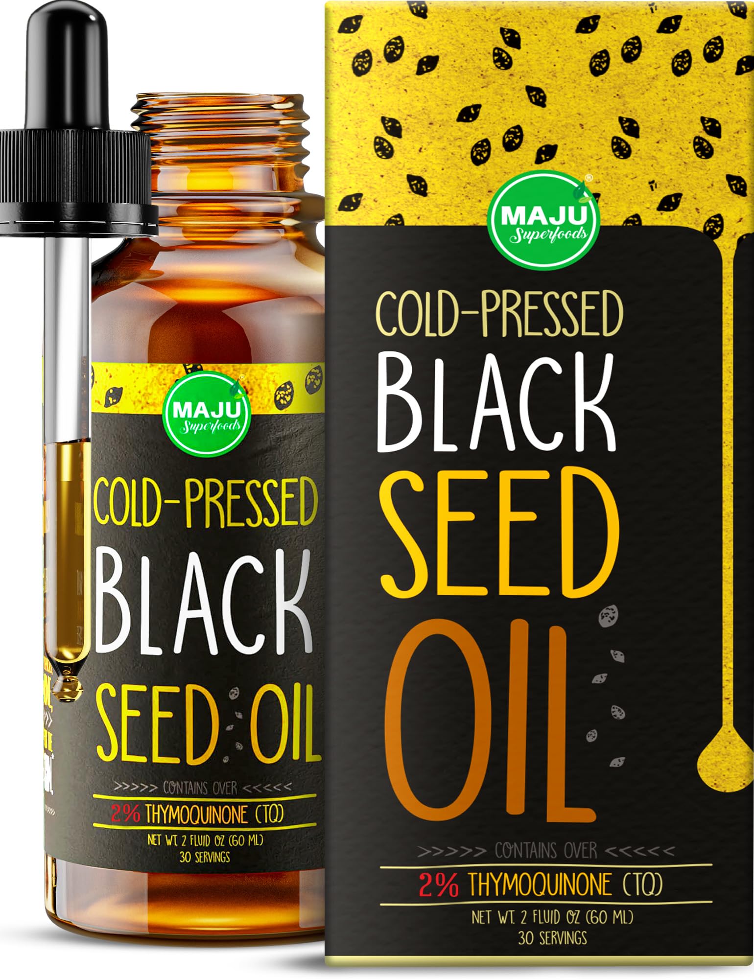 Aceite De Semilla Negra Maju, 60 Ml, Prensado En Frío, 100% Comino Negro Turco - Venta Internacional.