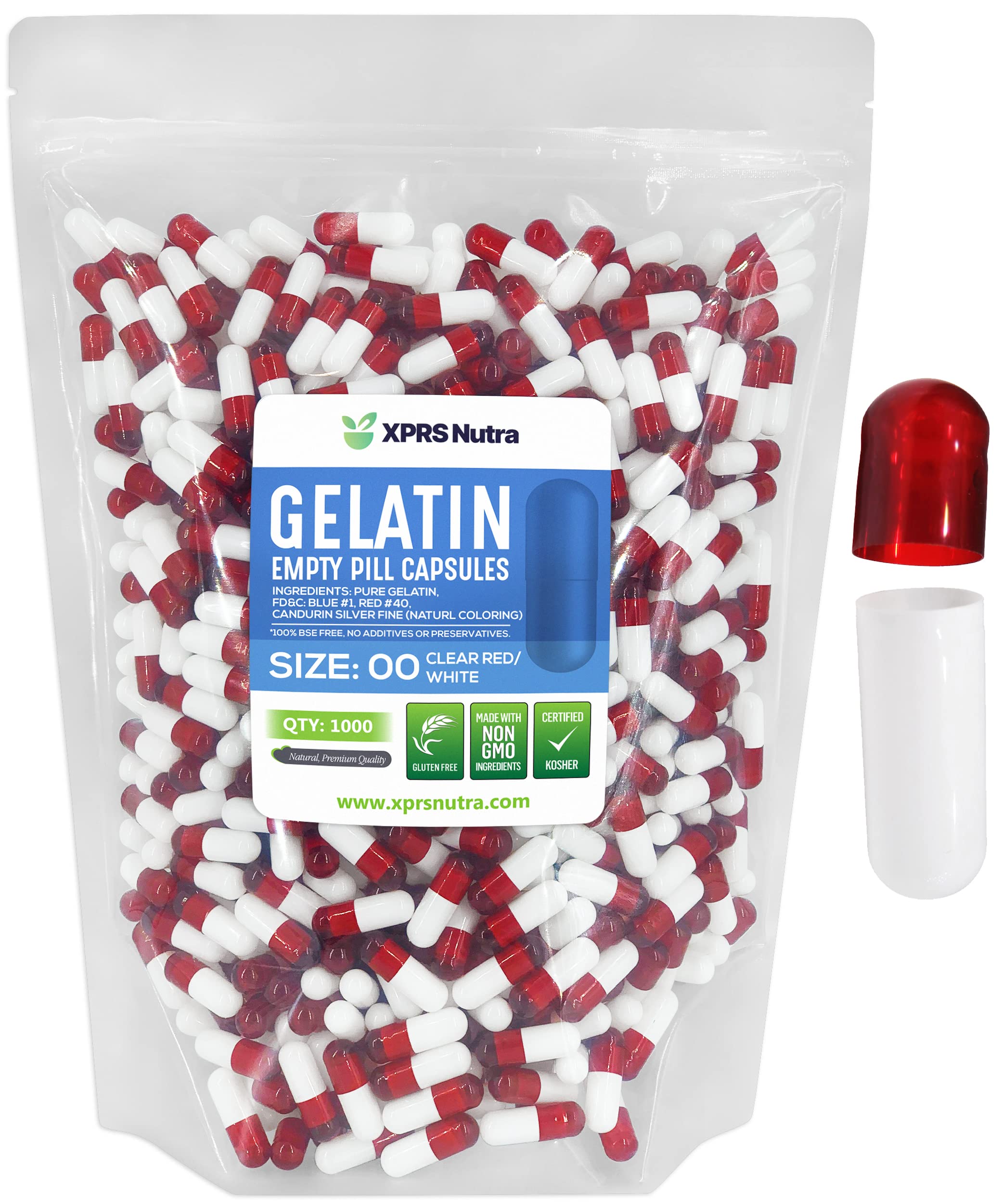 Foto 2 pulgar | Cápsulas Vacías Xprs Nutra Tamaño 00 - 1000 Unidades De Gelatina - Venta Internacional.