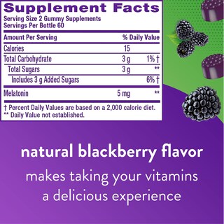 Foto 3 | Gomitas Vitafusión Extra Strength Vitamins De Melatonina 5 Mg 120 Unidades - Venta Internacional
