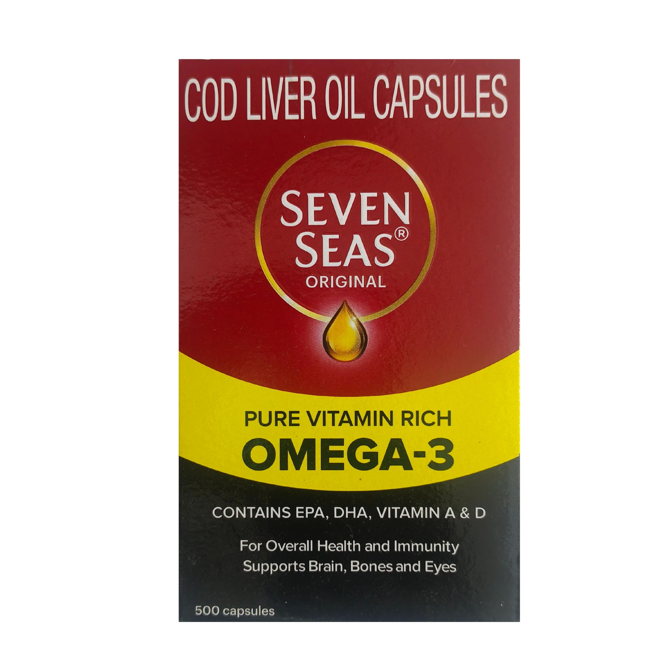 Foto 1 | Suplemento De Aceite De Pescado De Hígado De Bacalao Seven Seas 500 Cápsulas - Venta Internacional.