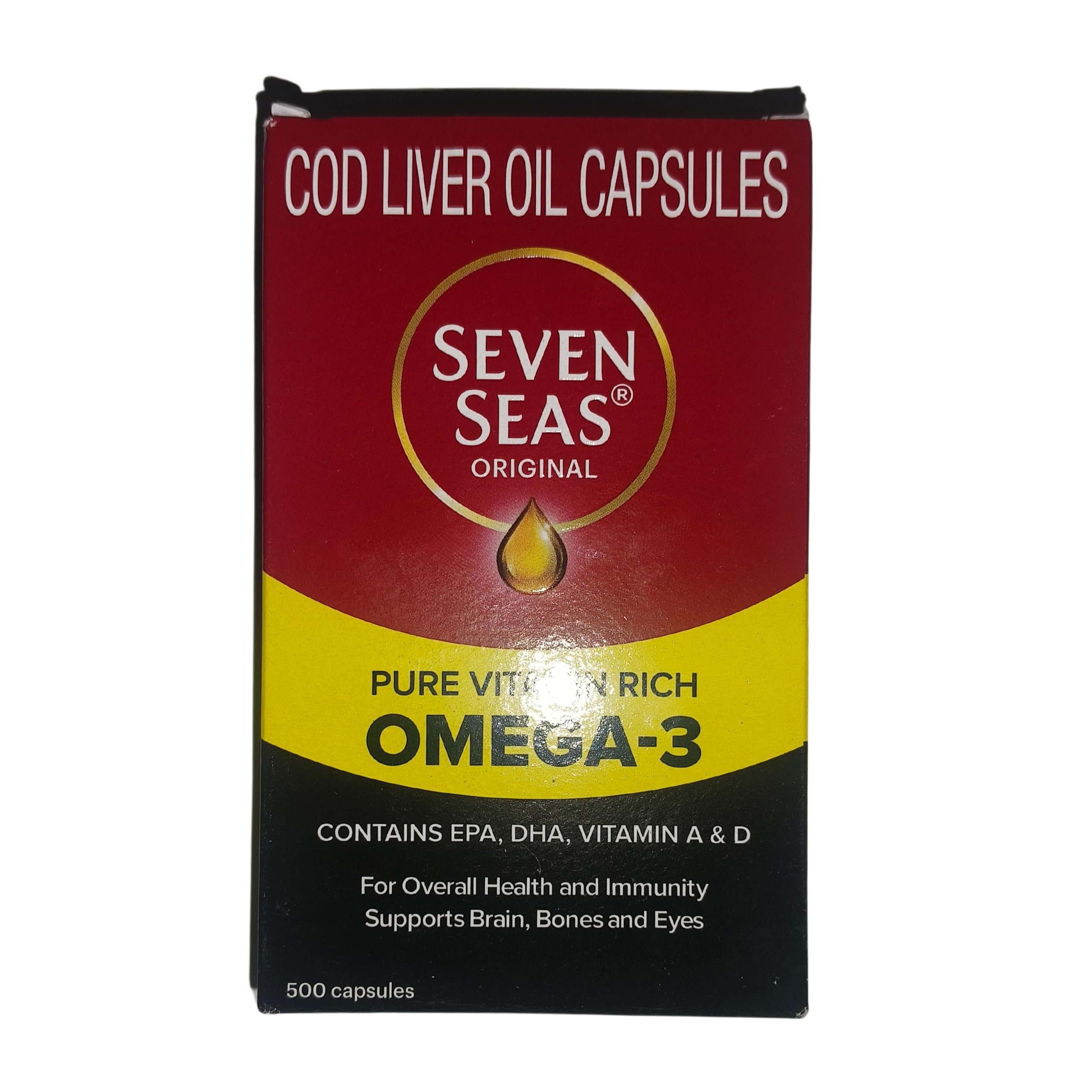 Foto 4 pulgar | Suplemento De Aceite De Pescado De Hígado De Bacalao Seven Seas 500 Cápsulas - Venta Internacional.