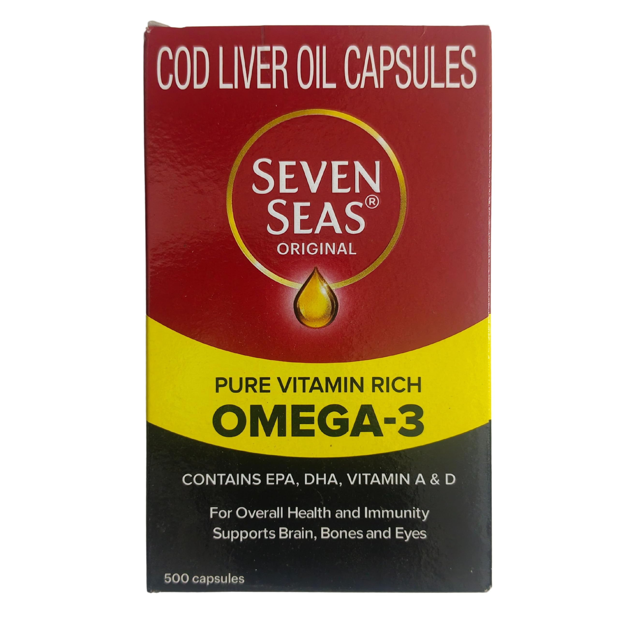Foto 6 pulgar | Suplemento De Aceite De Pescado De Hígado De Bacalao Seven Seas 500 Cápsulas - Venta Internacional.