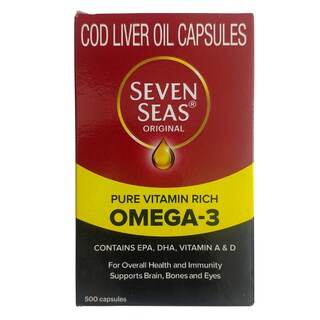 Foto 5 | Suplemento De Aceite De Pescado De Hígado De Bacalao Seven Seas 500 Cápsulas - Venta Internacional.