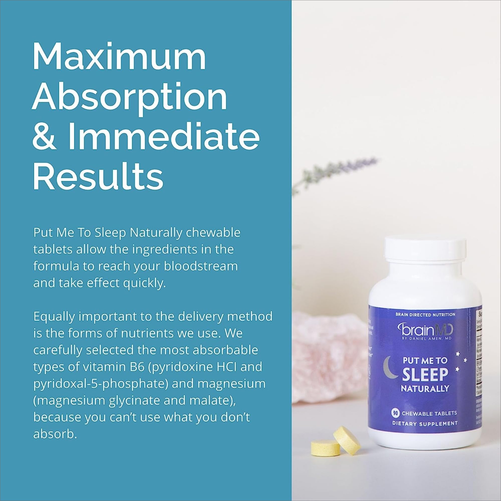 Foto 7 pulgar | Suplemento Brainmd Put Me To Sleep Naturally 90 Tabletas X2 - Venta Internacional.