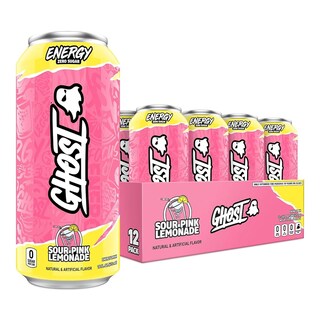 Foto 1 | Ghost Energy Bebida Energética 16 Onz 12 Pack Sour Pink Lemonade