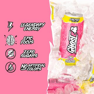 Foto 4 | Ghost Energy Bebida Energética 16 Onz 12 Pack Sour Pink Lemonade